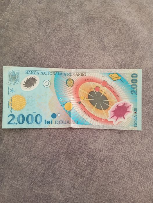 Bancnota 2000 - Eclipsa totala de soare 1999