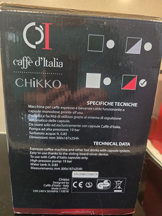 Кафемашина с капсули Caffe d'italia  CHiCCO