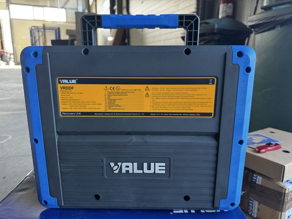 Statie recuperare value VRDDF recuperator freon inclusiv inflamabili