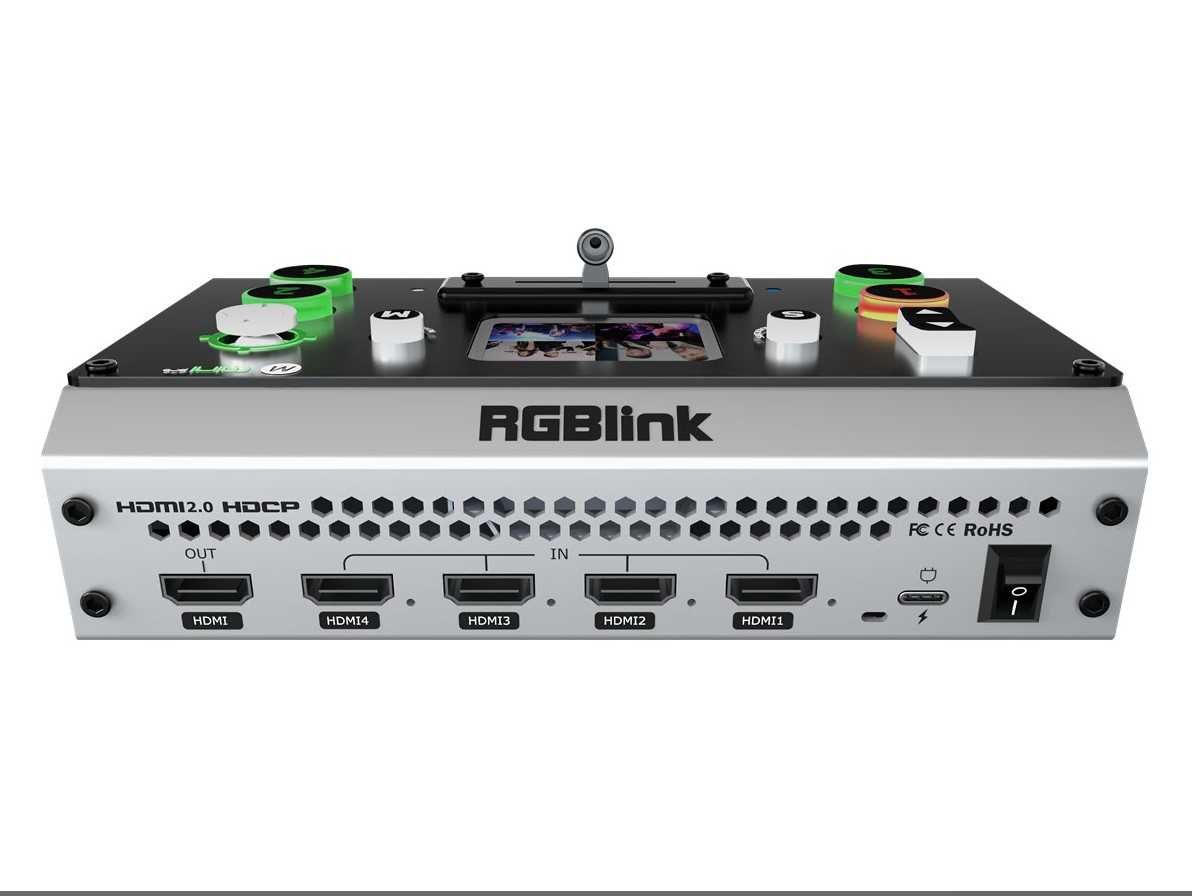 RGBlink Mini PRO streaming switcher with CK, PTZ, Recording