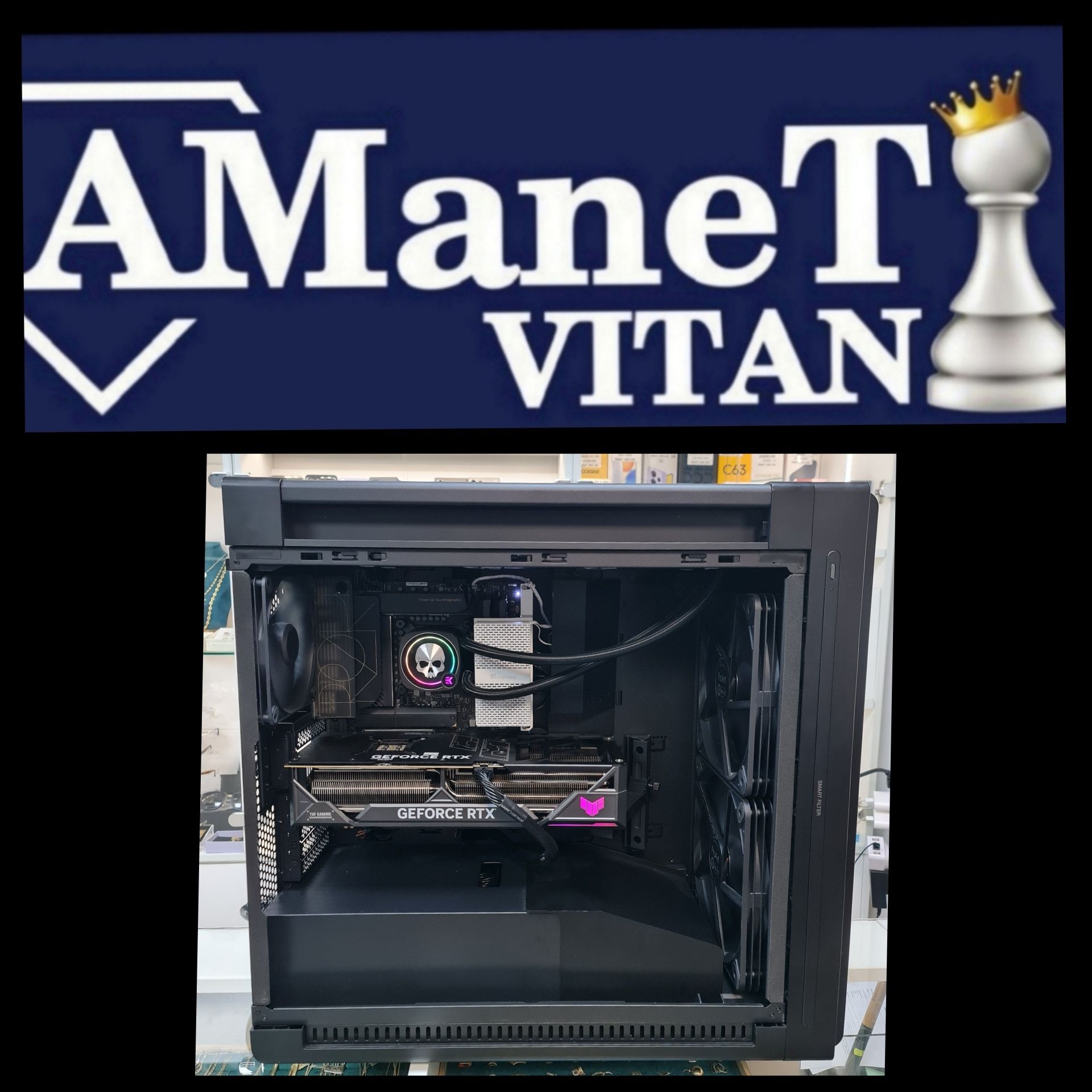 Amanet Vitan 107 PC Gaming/Grafica i9 14900K RTX4090 Asus PRO ART