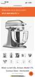 Mixer cu bol, KitchenAid, Artisan, model 175, contour silver