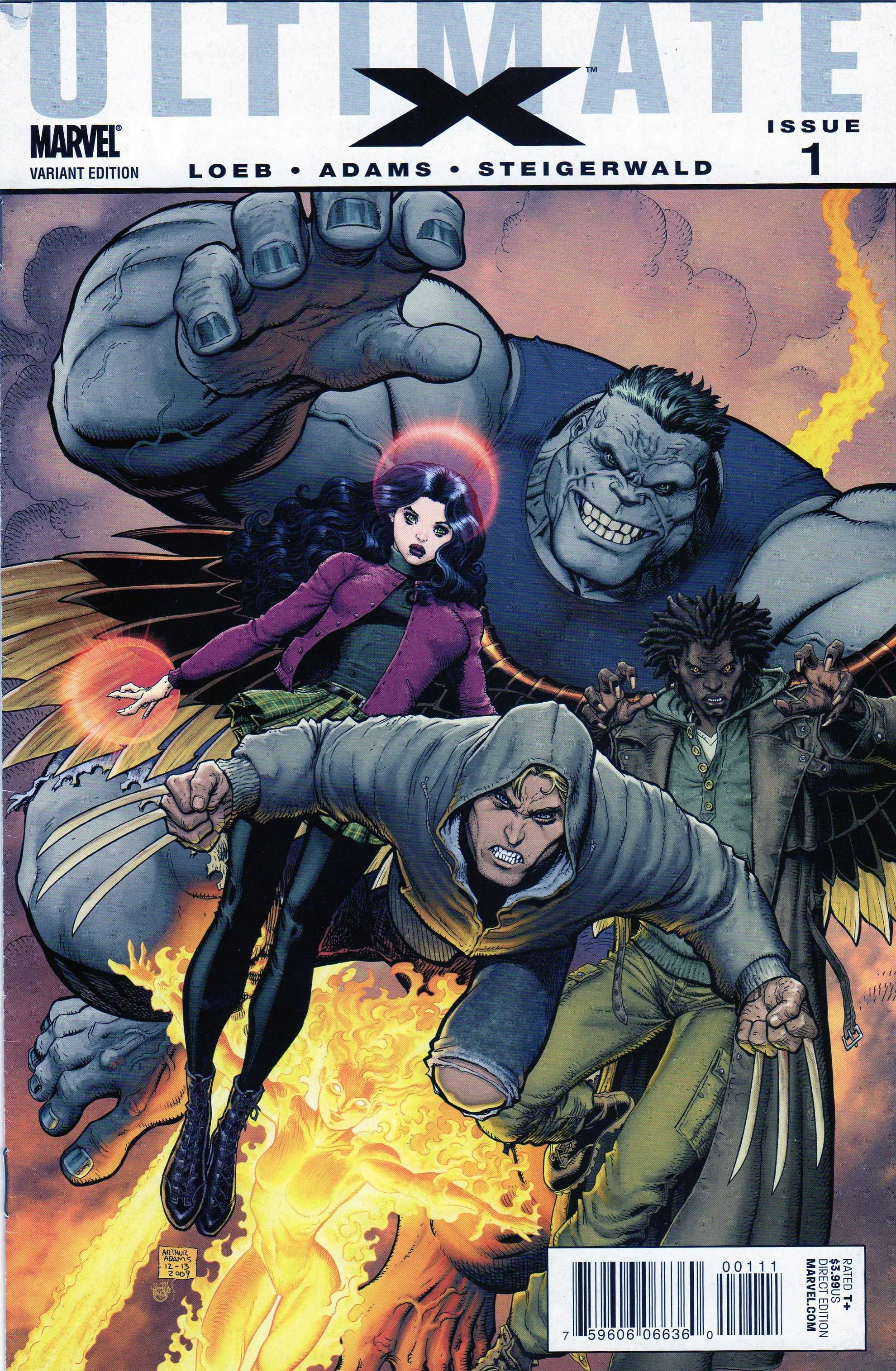 Ultimate X#1 Variant Edition Cover Marvel benzi desenate