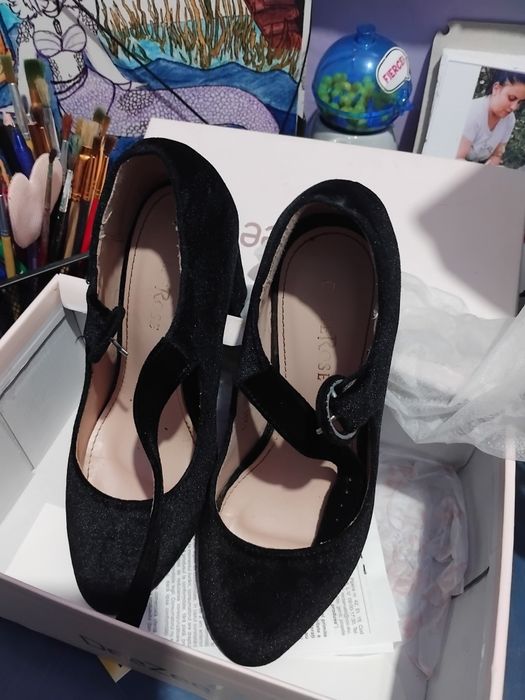 Pantofii catifea dama