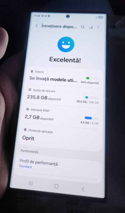 Samsung S23 Ultra 256 GB display rama neagra