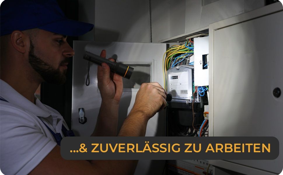 LICHTMEISTER ® LED акумулаторна фенерче 2000 лумена 5000 mAh батерия