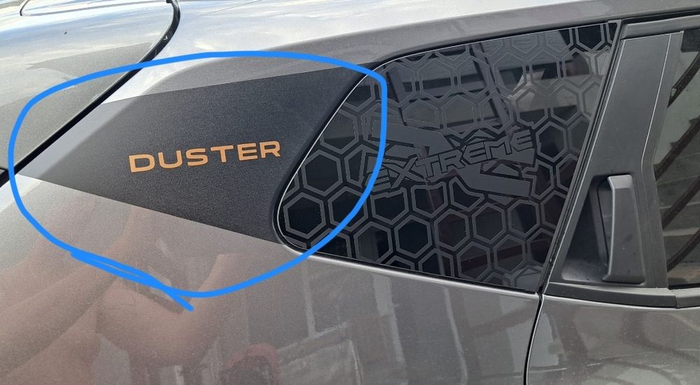 Set stickere aripa spate Dacia Duster 3