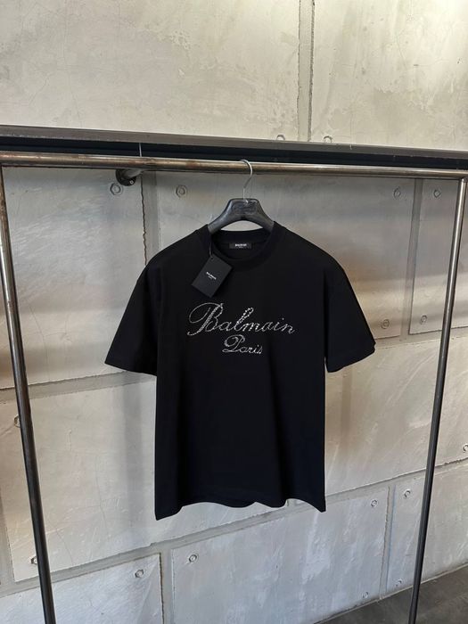 Balmain тениска — черна, размери S–XXL, нова