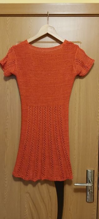 Rochie tricotată cu fir metalizat