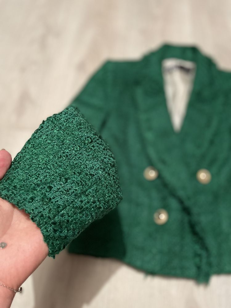 Sacou verde Zara