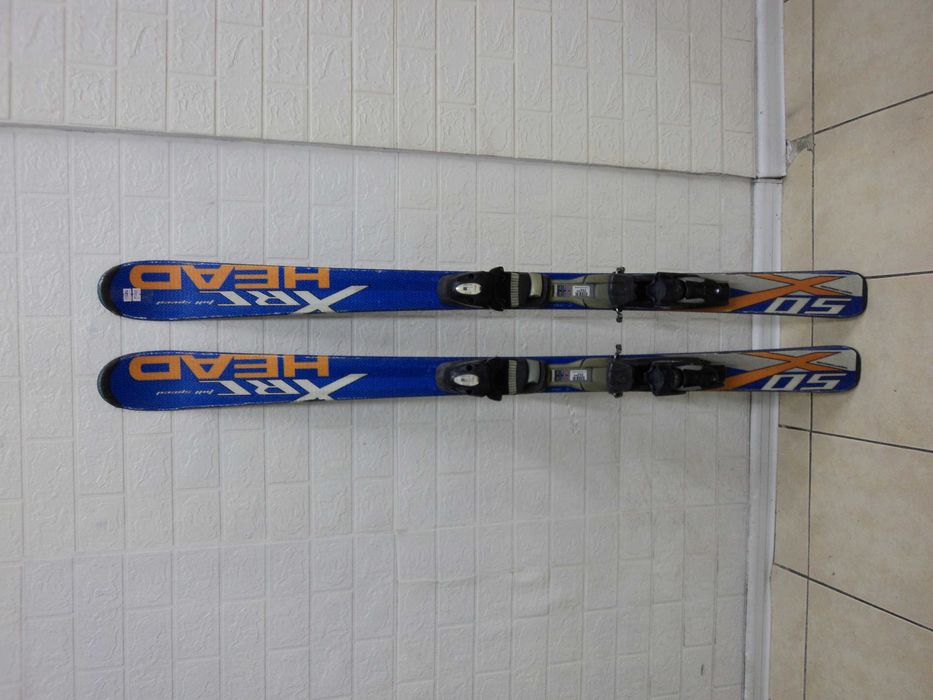 Не новые лыжи для подростков HEAD м-ль XRC 50 137 см с кр TYROLIA SP70