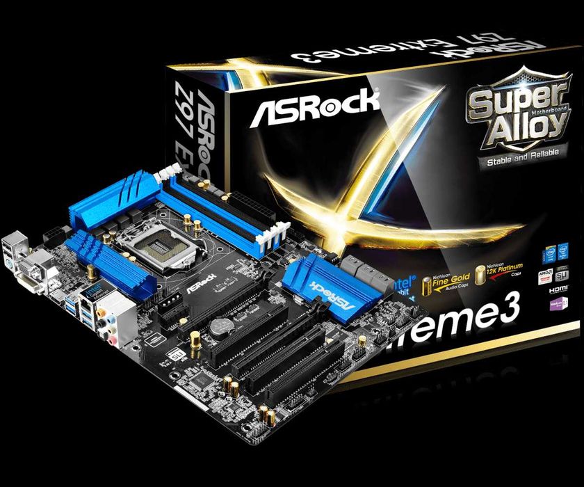 ASRock Z97 Extreme 3 1150 soket holati ideal + Garantiya