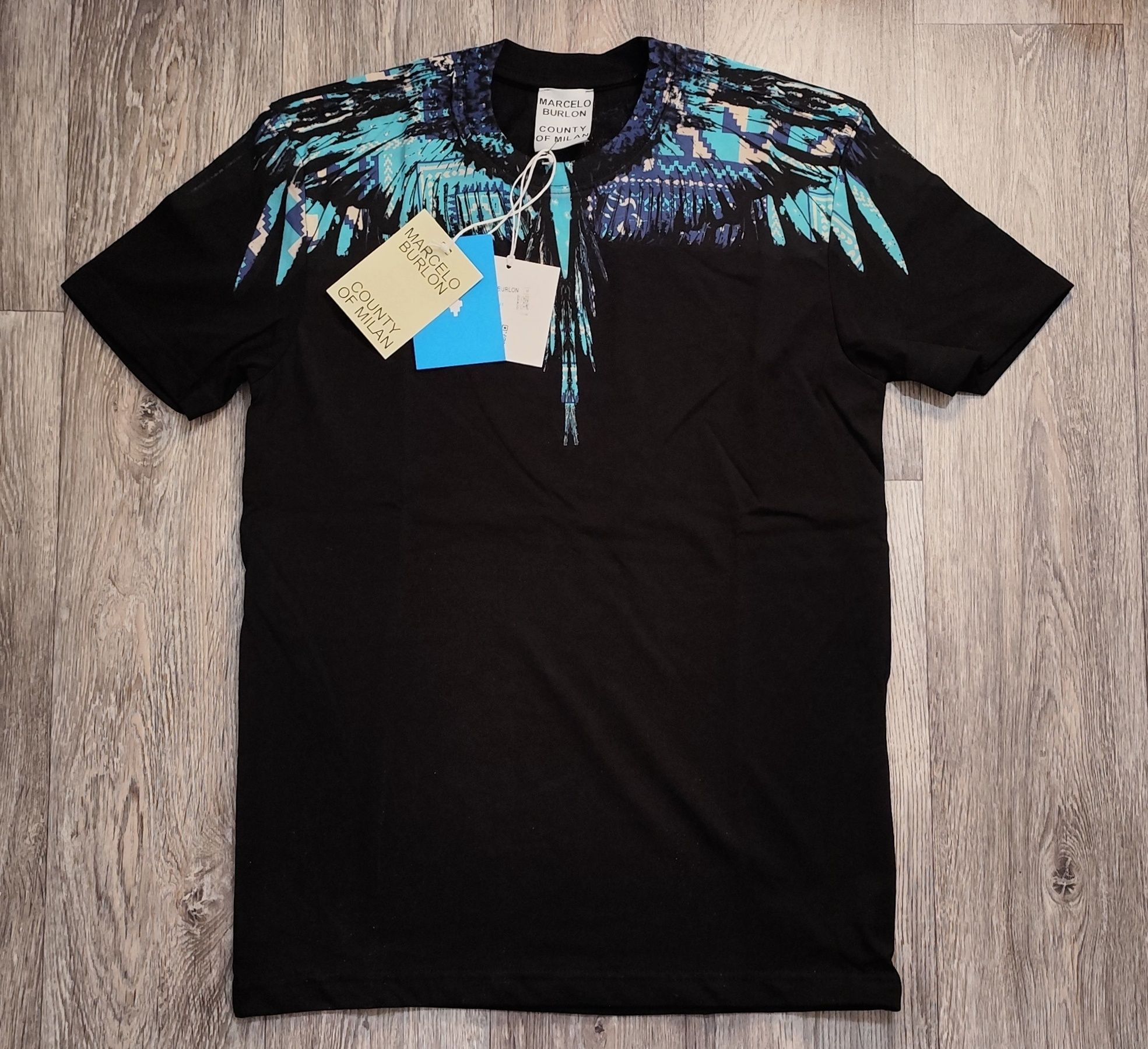 Мъжка тениска фланелка Marcelo Burlon Denim tears 100% памук блуза