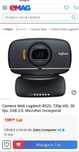 Camera Web Logitech B525, 720p HD, 30 fps, USB 2.0 microfon Incorporat