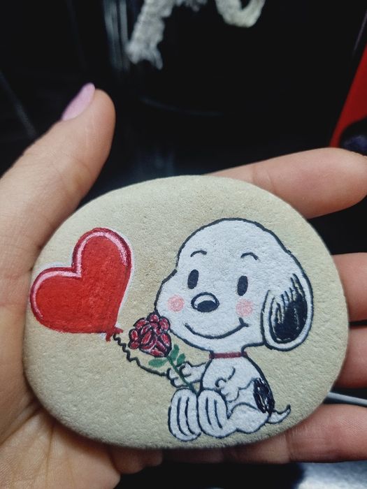 Камъче ръчна изработка,рисувано