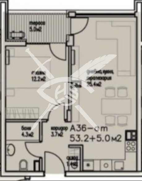 Продава се Двустаен апартамент в Бургас, Сарафово - 58 кв.м за 1158 €/кв.м - Снимка #1