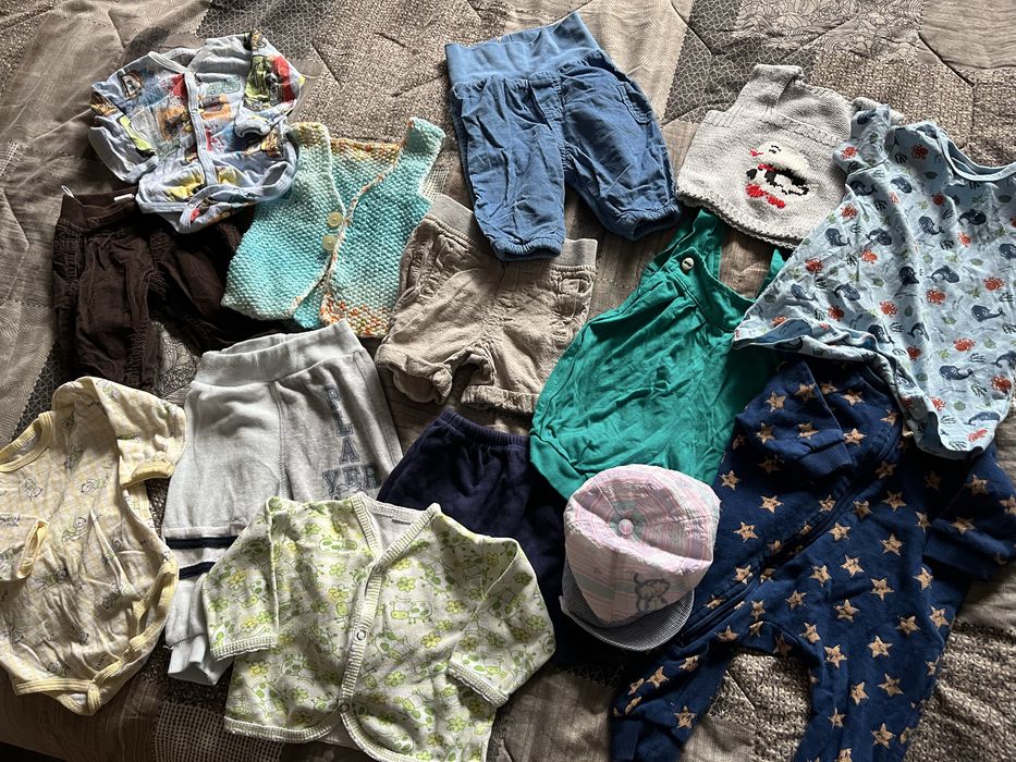 Бебешки дрешки за момче 0-3 м