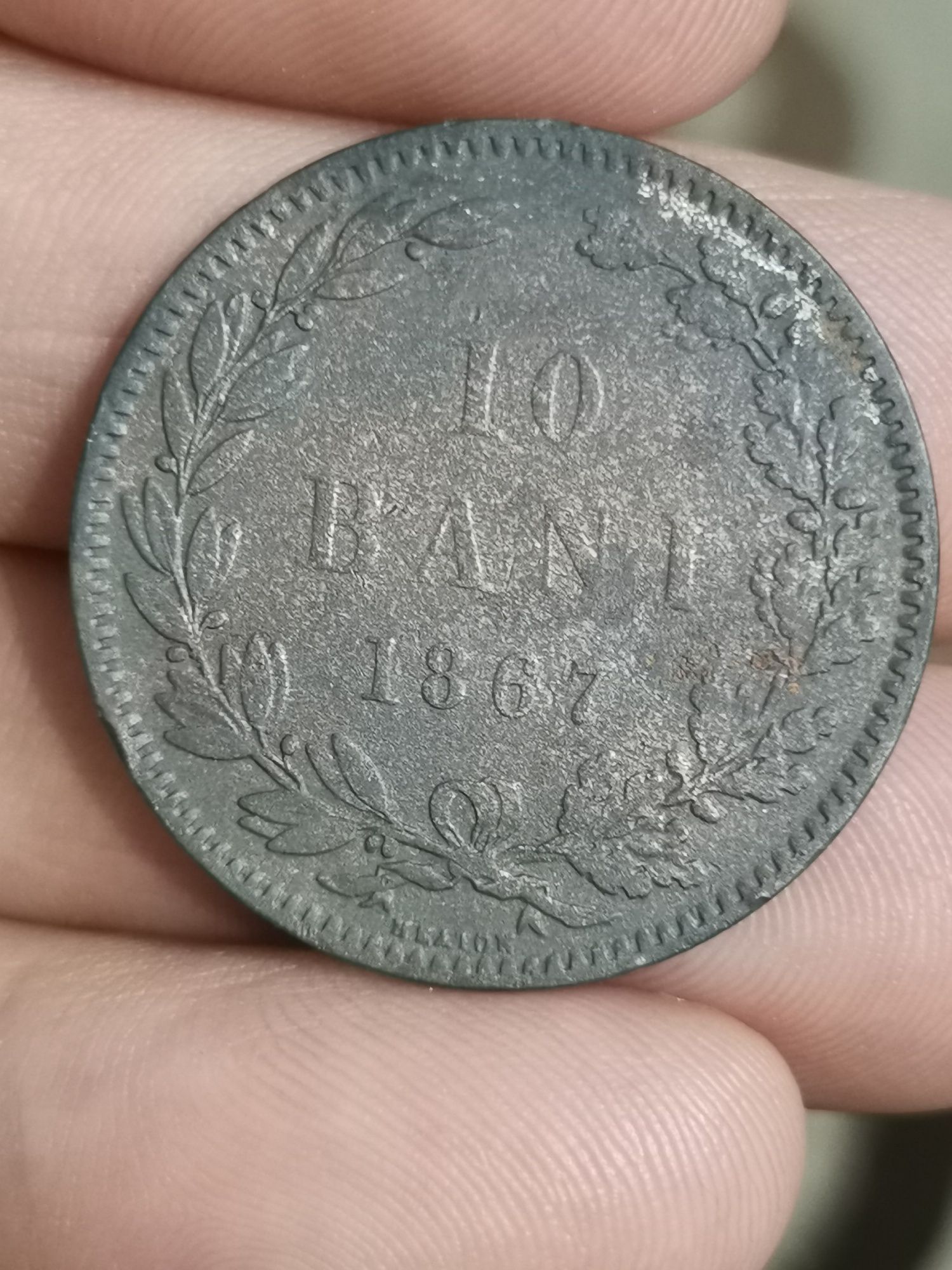 Moneda veche din 1867 Și monedă de 500 lei și mon, de 100 Lei din 1994