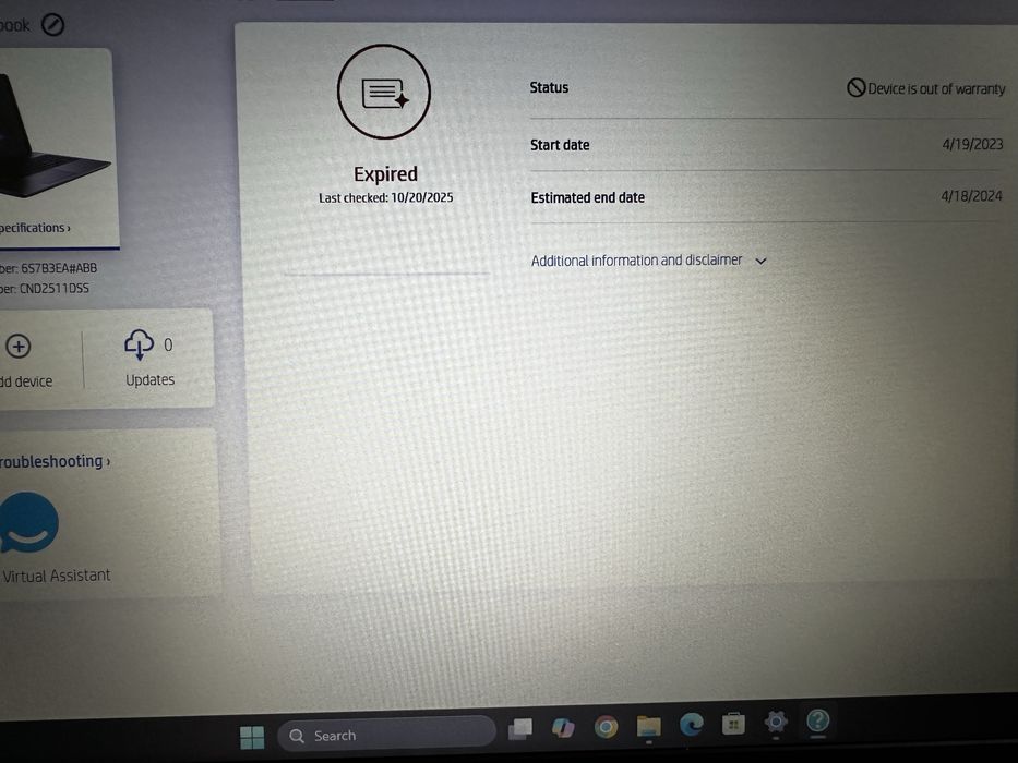 Laptop HP 250 15,6 inch G9