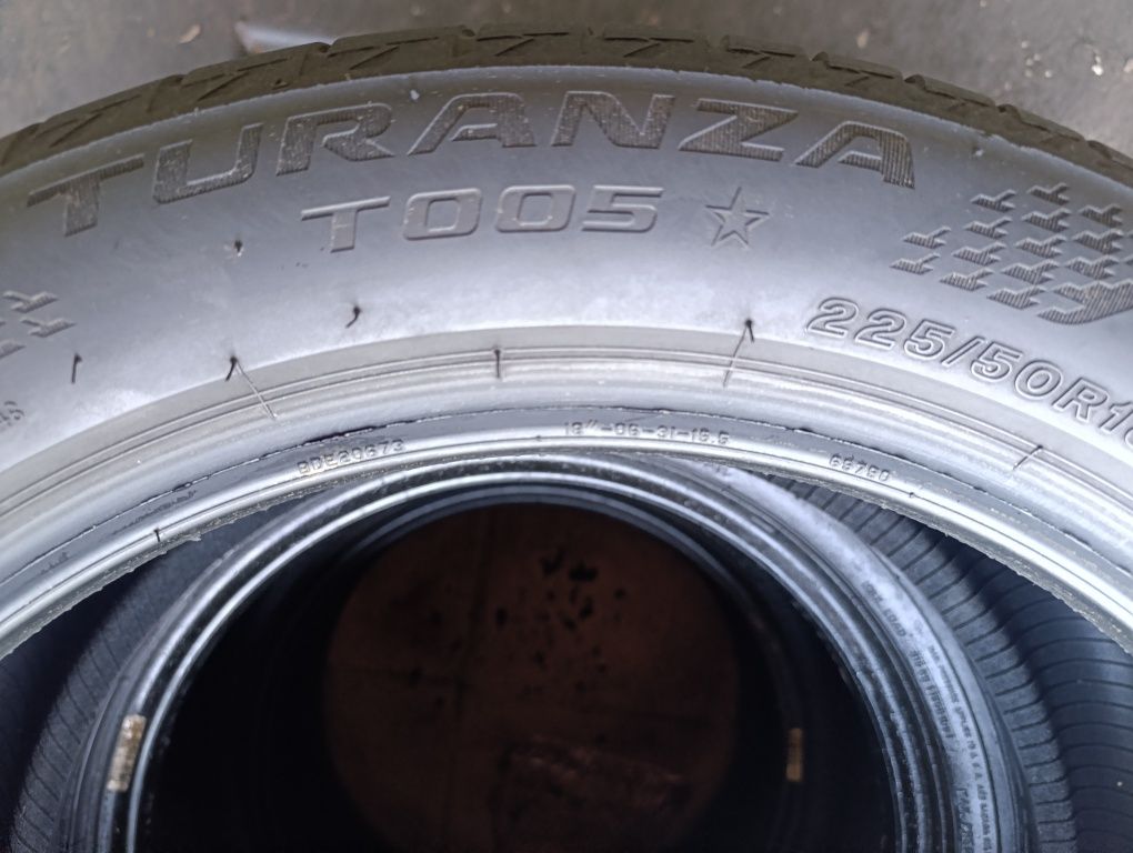 Patru anvelope de vara 225 50 18 Bridgestone dot 2021 steluta BMW