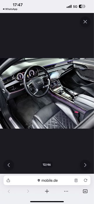 Vand Audi A8 impecabil recent adus din Germania