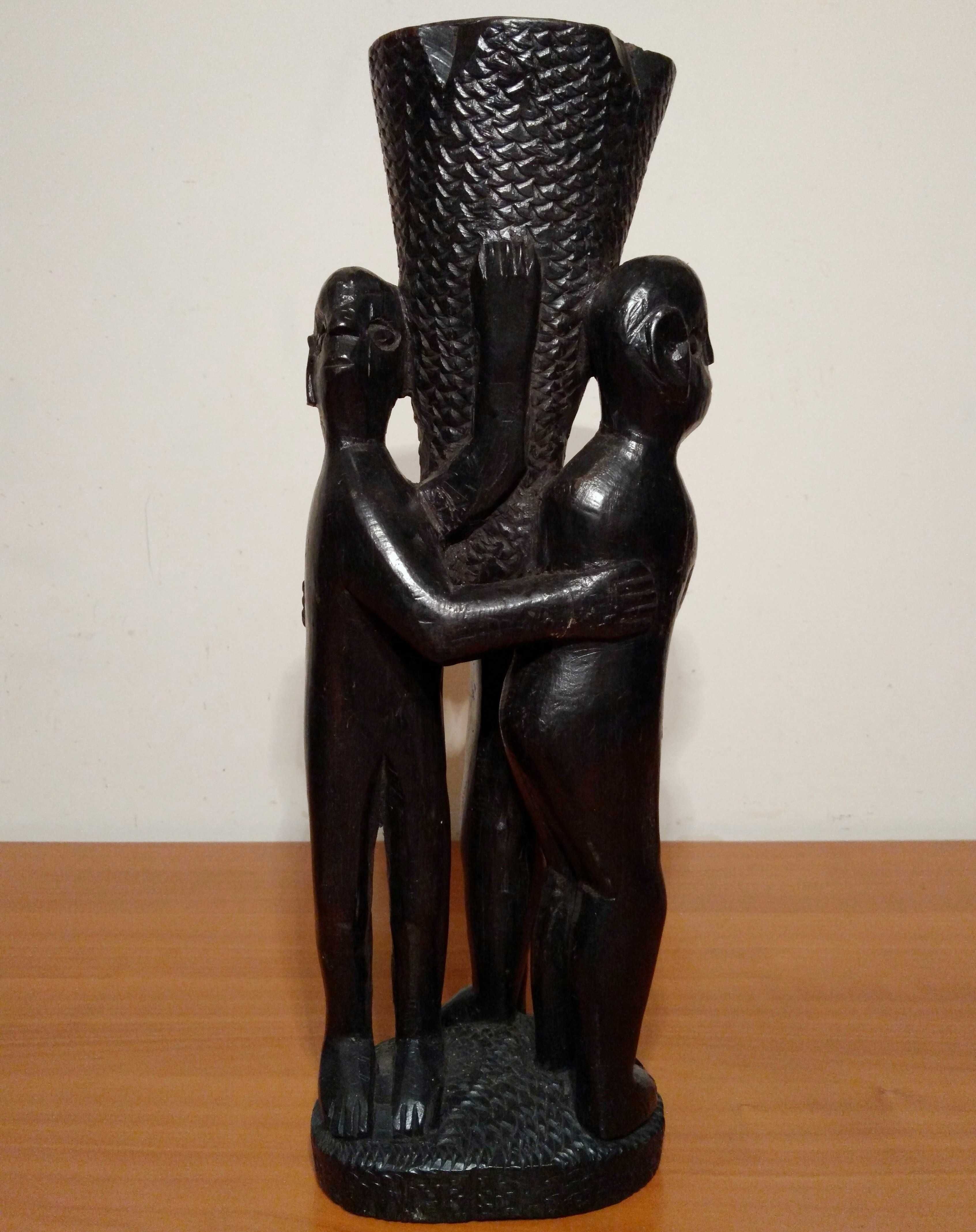 Statueta tribala africana |Sfesnic vechi din abanos sculptat| UNICAT