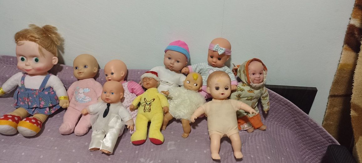 Куклы мягкие  десять штук