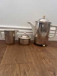 Set ceai VMF ceramica placat cu argint