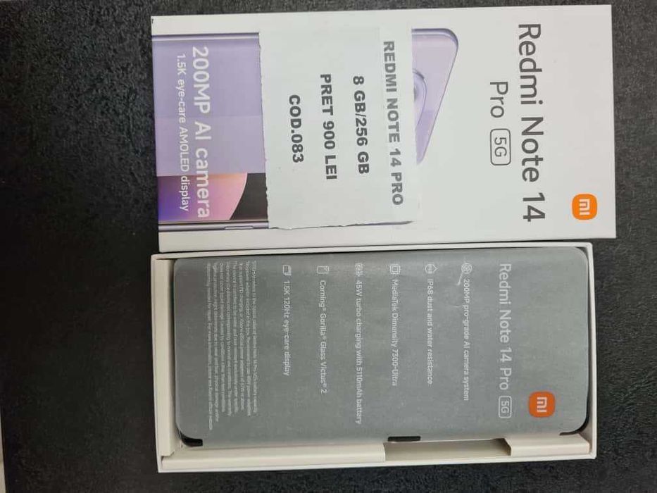 Redmi Note 14 Pro cutie nou!! CATA Amanet Luica