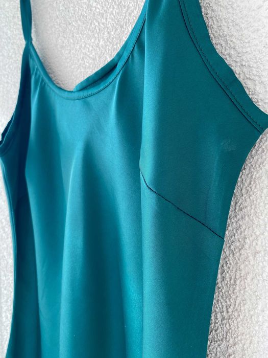 Maieu dama, satin, verde smarald, nou, marime S