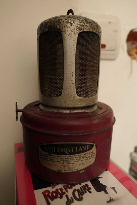 ANTI FROST LAMP Made IN ENGLAND Lampa anti inghet metal VINTAGE
