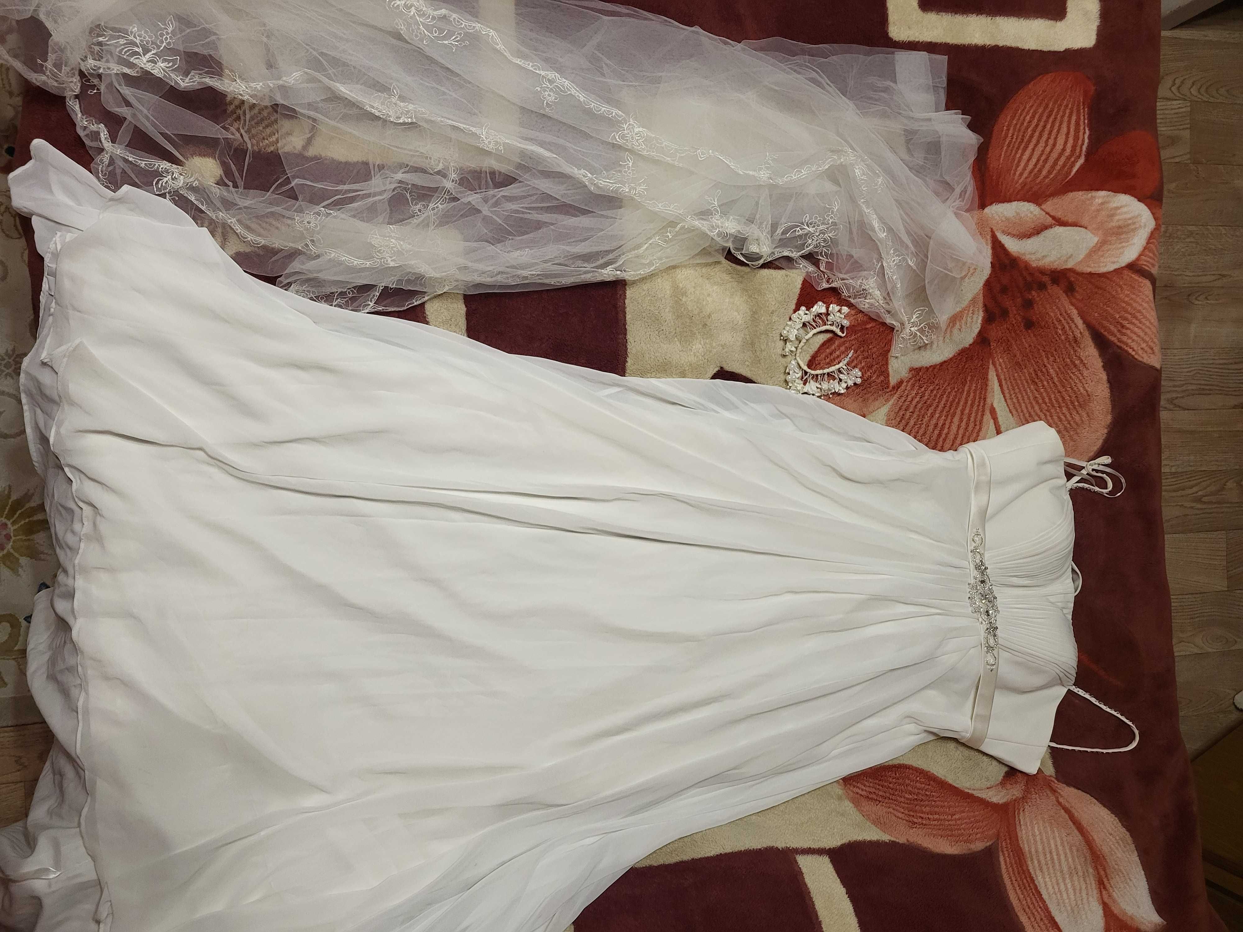 Свадебное платье, фата в подарок