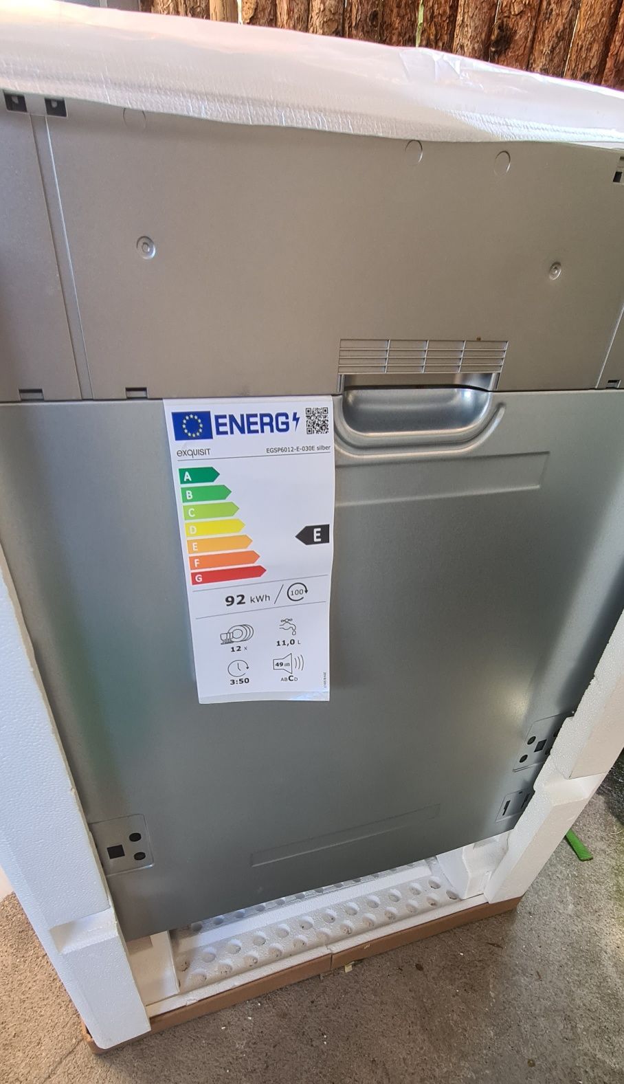 Нова Съдомиялна за пълно вграждане Exquisit  egsp6012 e 030e silber
