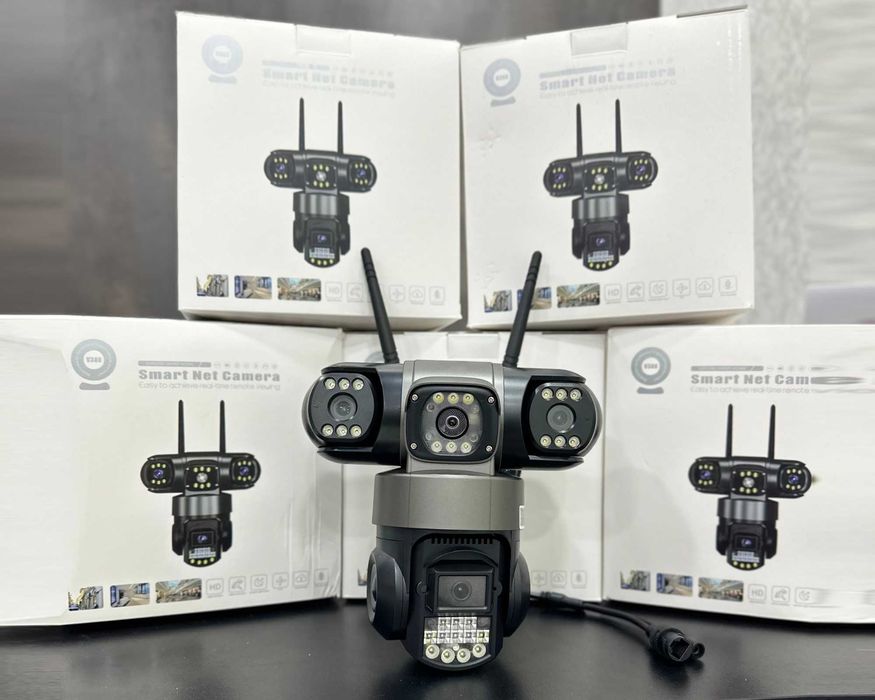 Камера наблюдения с солнечной панелью 4G 360 kamera 3 kozli