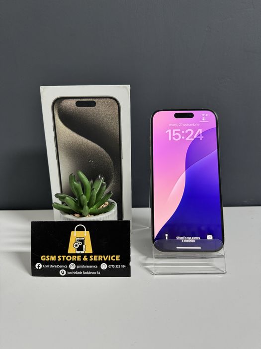 Iphone 15 Pro Natural Titanium 256Gb Garantie Gsm Store&Service