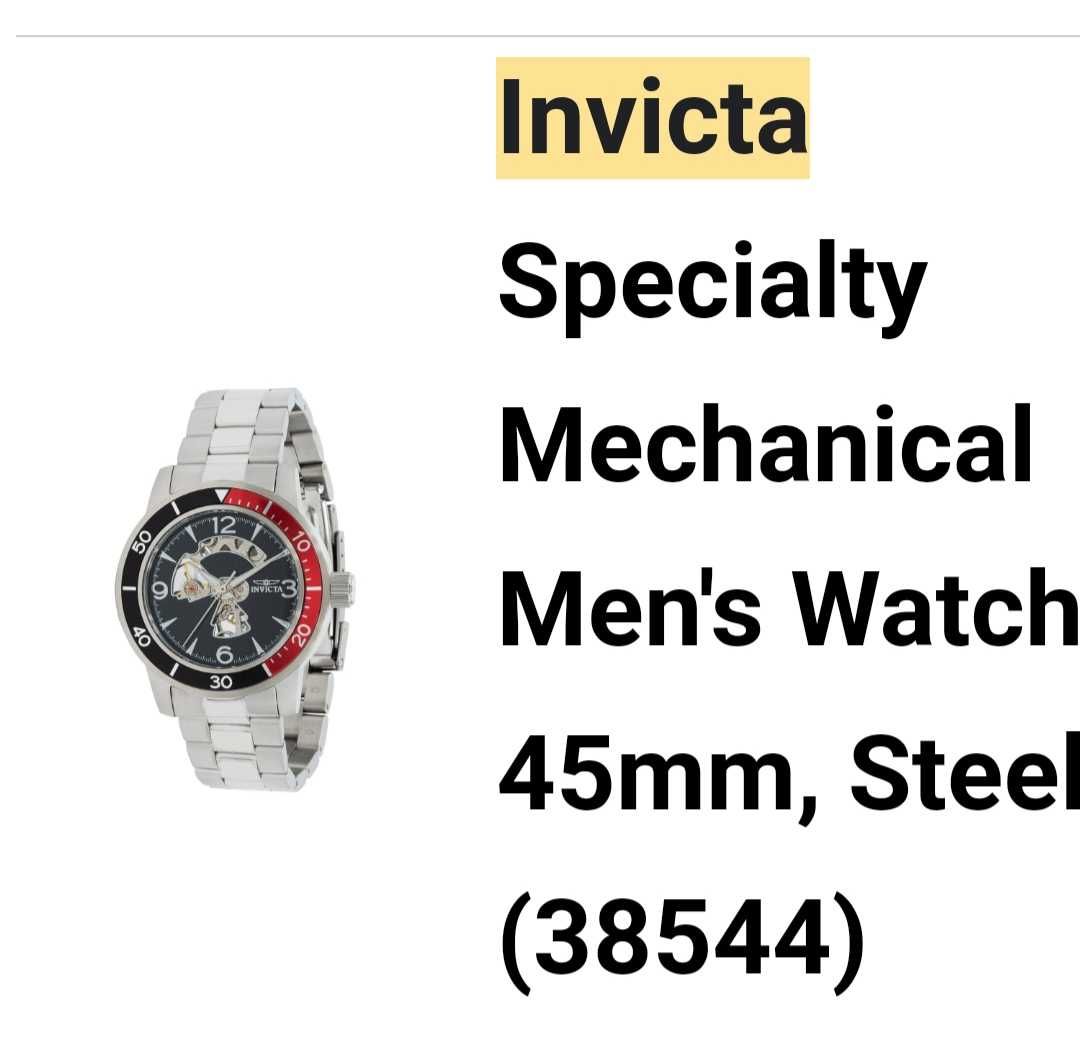Invicta  мъжки мвханичен  часовник чисто нов.