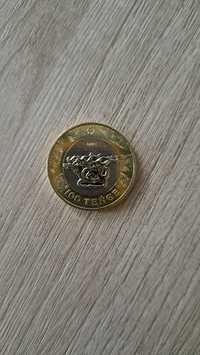 Золотая монета 100 тг.Сакский стиль