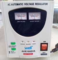 Regulator automatic de tensiune Well 1000VA cu manual de utilizare