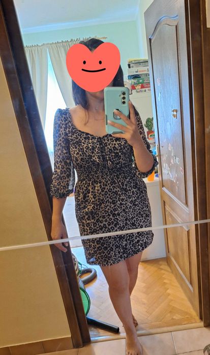 Rochie animal print Zara Basic S