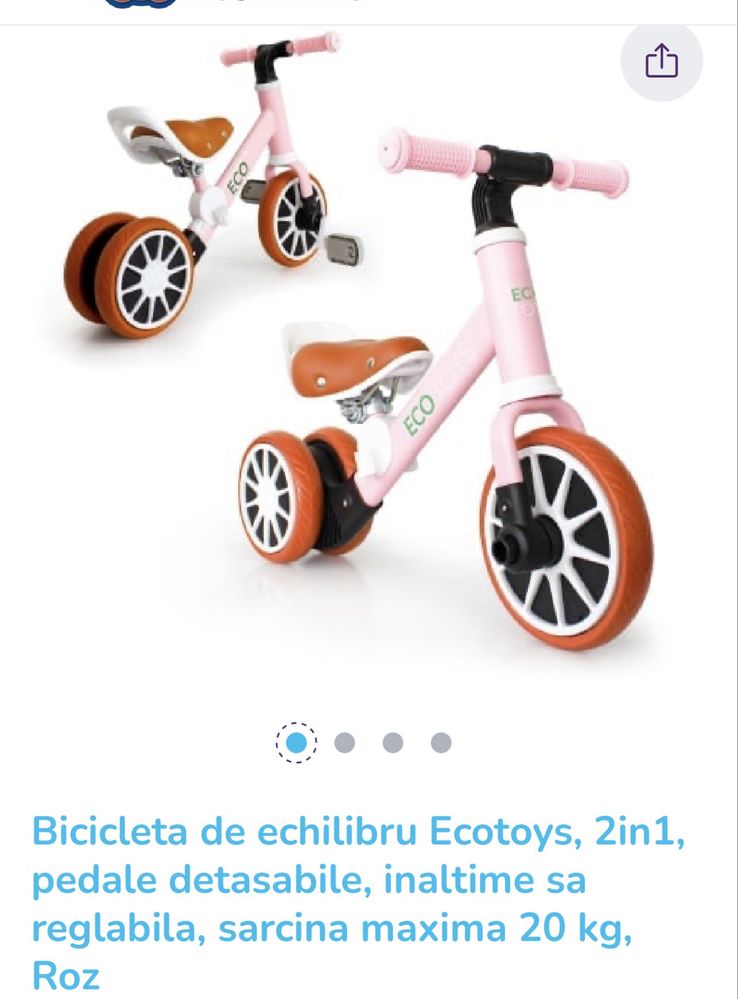 BICICLETA 2IN1 ecotoys