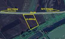 Vand teren DN 66 Simeria-Bacia INTRAVILAN la  500 m autostrada