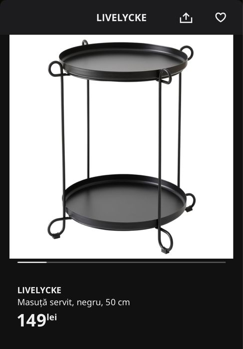 Măsuță Ikea Livelycke