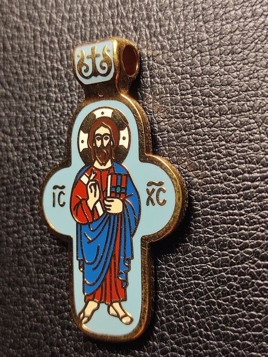 Крестики из серебра с эмалью