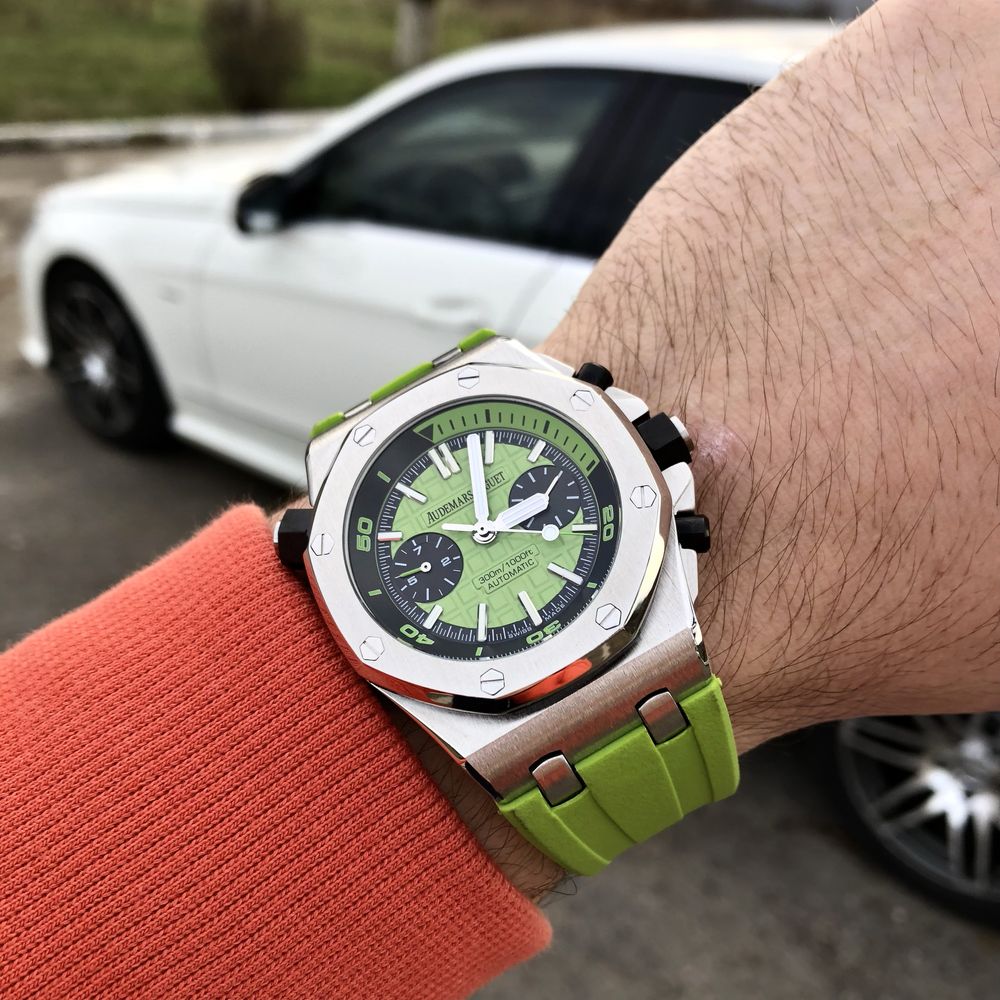 Ap Royal Oak Diver green dial rubber