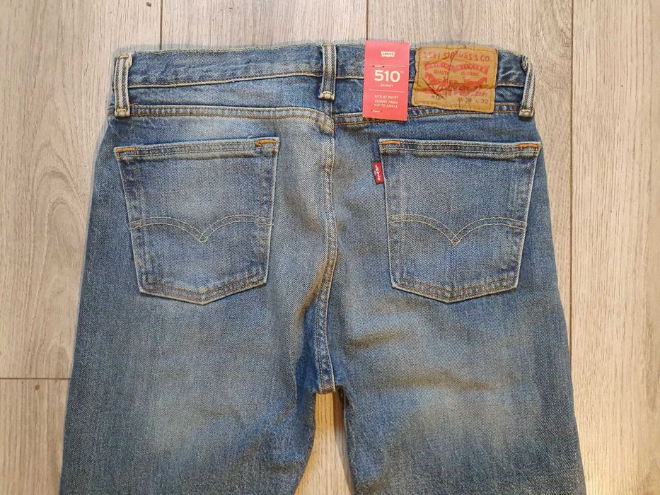 (NOU) Blugi barbati LEVI'S 510 SKINNY cu rupturi - Marimea W29 L32