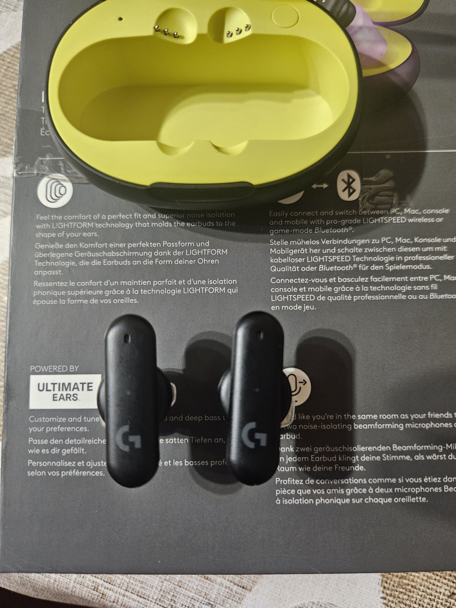 Продавам безжични слушалки Logitech G Fits true wireless