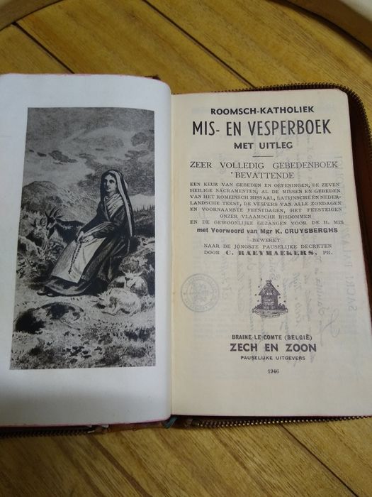 Carte de rugăciuni veche din anul 1946 in limba olandeza 1600 de pagin