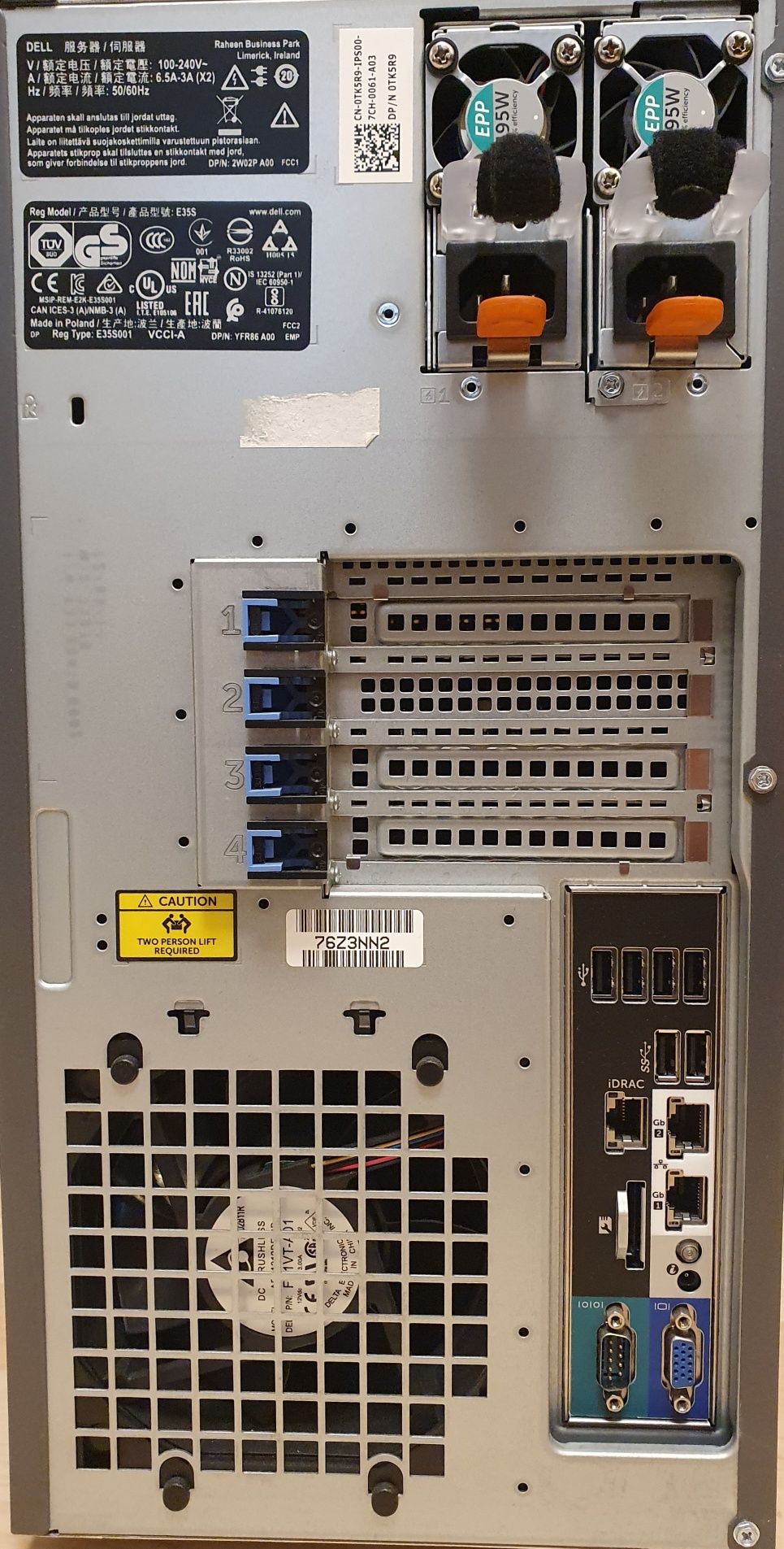 Server Dell PowerEdge T330 Intel Xeon E3-1220v6 NAS Network Storage