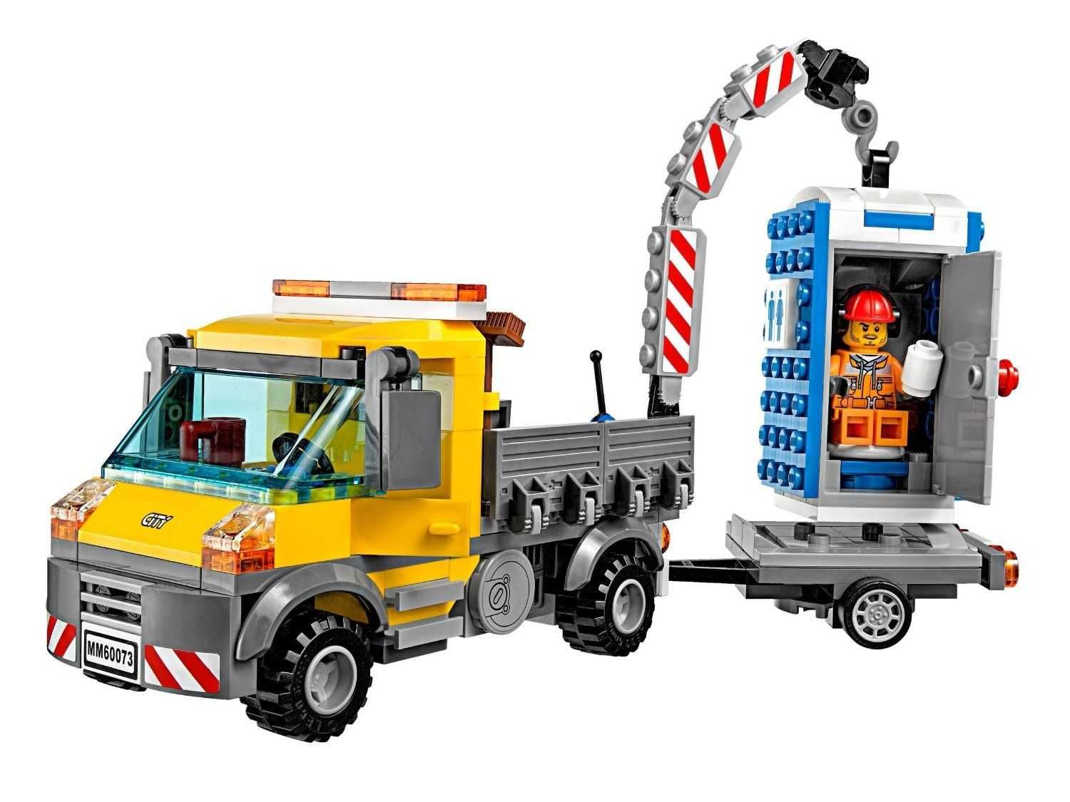Употребявано Lego City - Сервизен камион и тоалетна кабина ( 60073 )