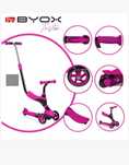 Byox Bikes Детска тротинетка 3 в 1 Tristar, розова